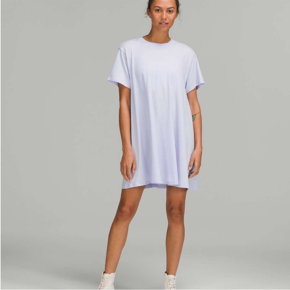 Lululemon All Yours Tee Dress Pastel Blue Women’s Size 0